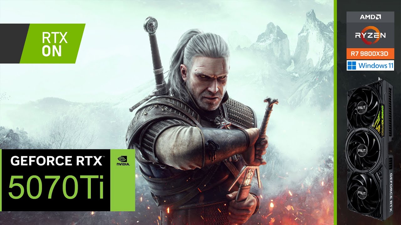 The Witcher 3 | RTX 5070 Ti | 1440p, ULTRA, RT, DLSS, FG