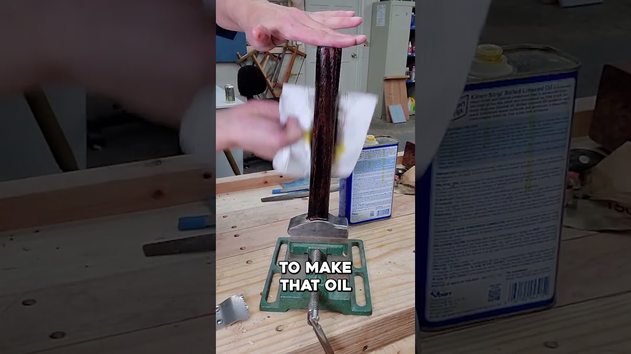 This Tool Handle Finish Lasts FOREVER! #diy #woodworking