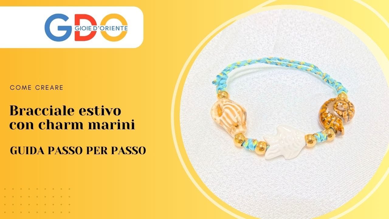 Bracciale fai da te Semplice e Regolabile con Chamrs Marini #bijouxtendance