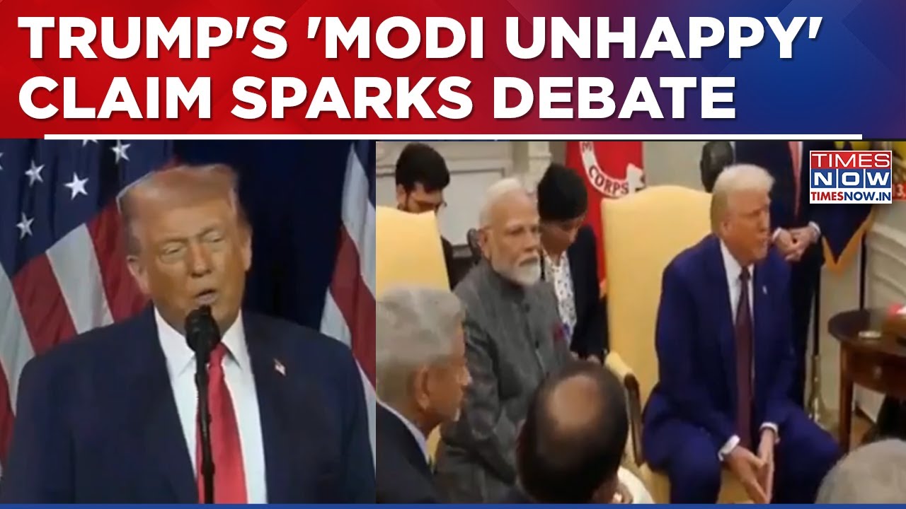 Trump Claims 'Modi Unhappy' Over Tariffs While Praising India US Ties In Remarks To Republicans