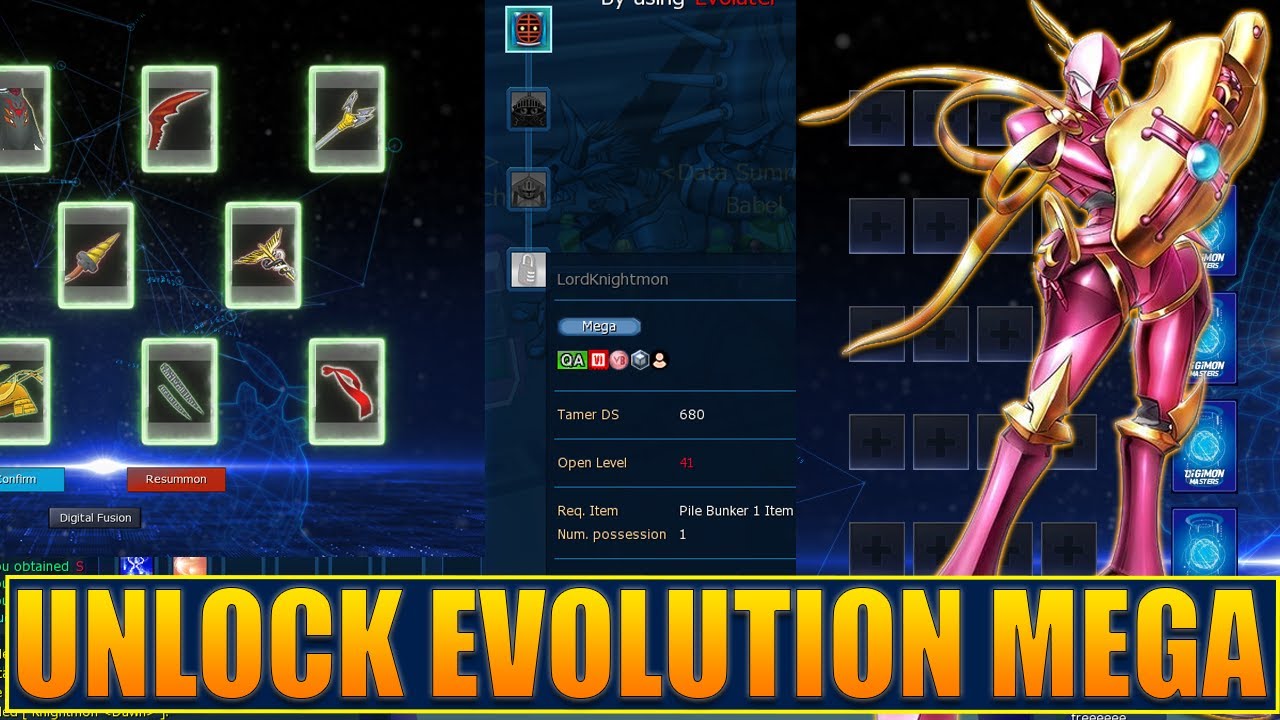 DIGIMON MASTERS ONLINE : HOW TO GET EVOLUTION ITEM MEGA DIGIMON FOR NEWBIE / BEGINNER - DMO