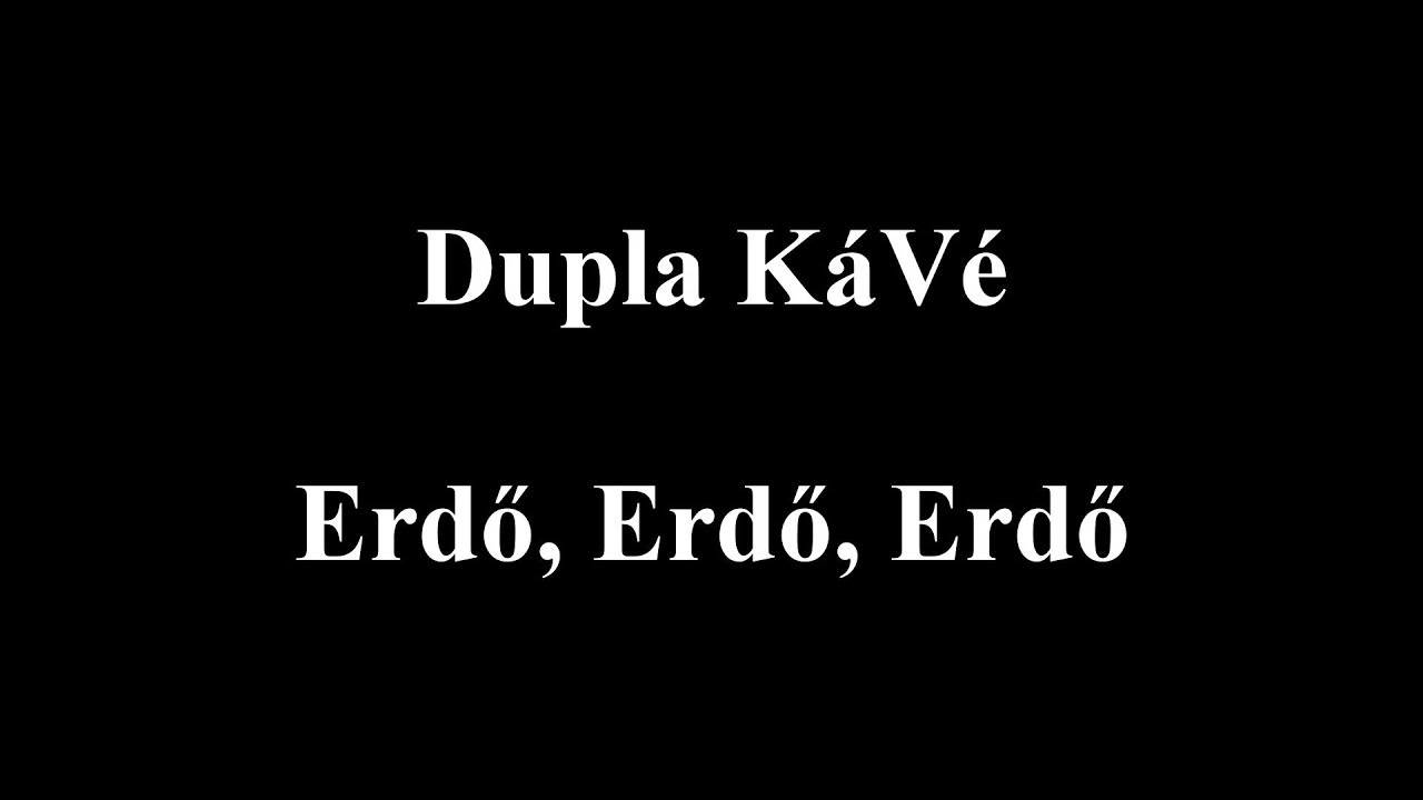 Dupla KáVé - Erdő, Erdő, Erdő - Hegedűvel - Dalszöveges/Lyric Video