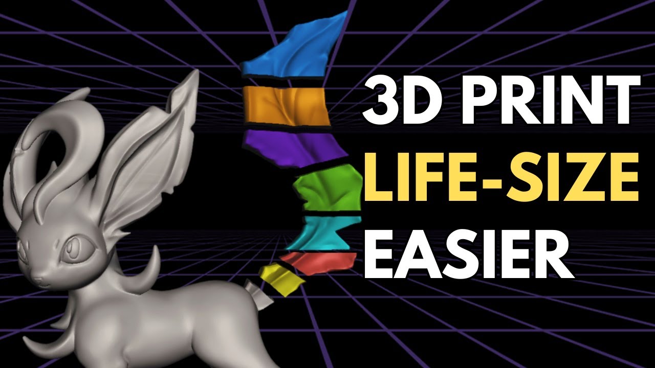 Как разрезать большую 3D-модель на НЕСКОЛЬКО частей для небольших 3D-принтеров с помощью MeshMixer