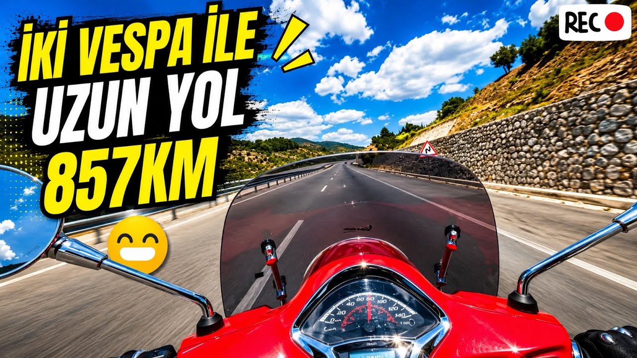 İki Vespa uzun yol 857 Km 🛵 #vespa#scooter#vespagts#gezi#seyahat#travel#vlog
