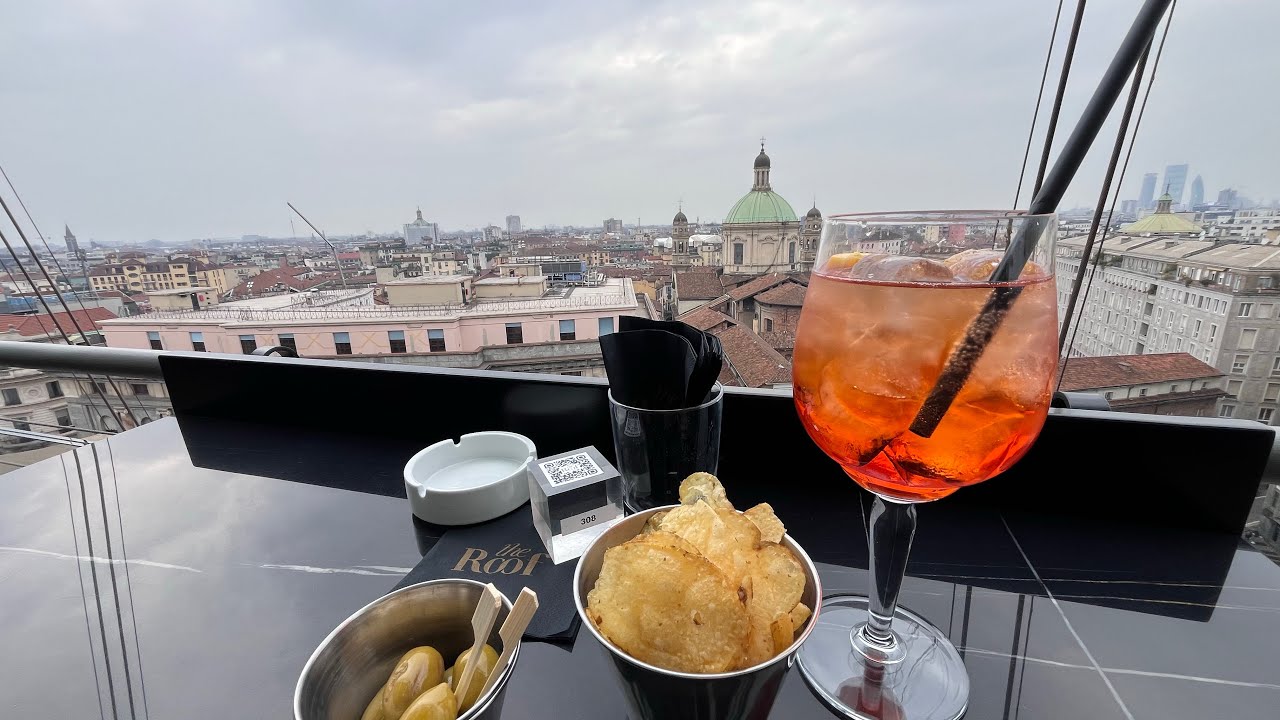 【イタリア🇮🇹ミラノグルメ】パノラマビュー景色に酔いしれる午後💚🤍❤️The Roof Milano
