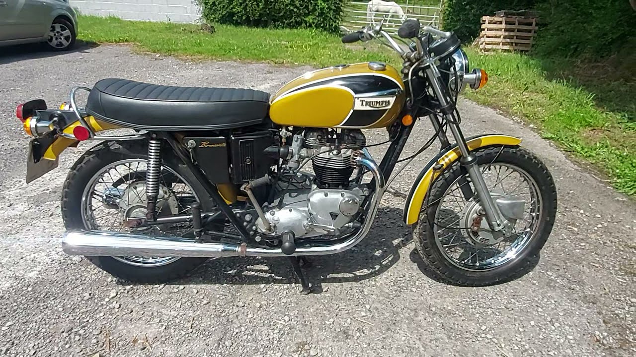 1971 TRIUMPH BONNEVILE T120R FOR SALE. WALK ROUND AND START UP