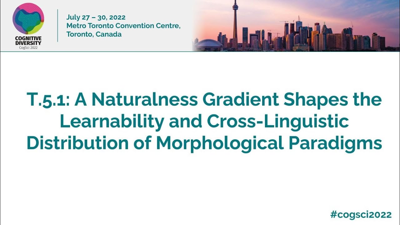 T5.1: A Naturalness Gradient Shapes the Learnability and Cross Linguistic Distribution . . .