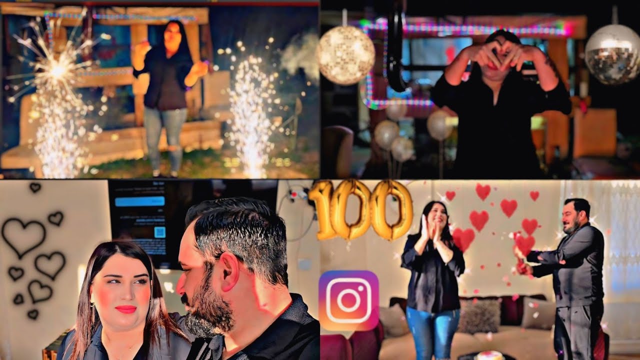 شكرا كل المتابعين يلي تابعوني ووصلت لها رقم 😘وصلت إلى k100 متابع بحبكون كتير❤️🌹