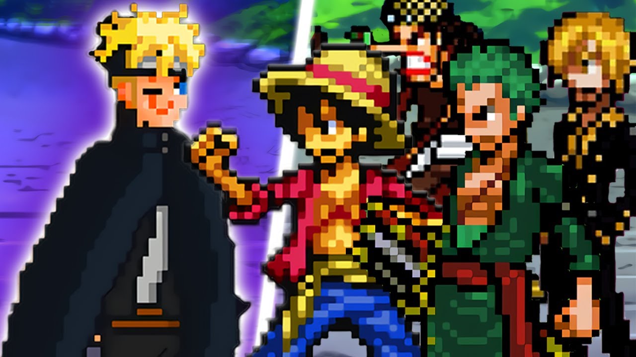 BORUTO ADULTO KARMA VS CHAPÉUS DE PALHA ( MUGIWARAS ) NO MUGEN !!