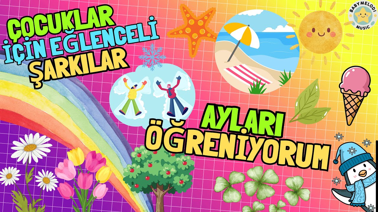 AYLARI ÖĞRENİYORUM 📅🎶| Eğitici Çocuk Şarkısı | Eğlenceli Çocuk Şarkısı | BabyMelodi Music