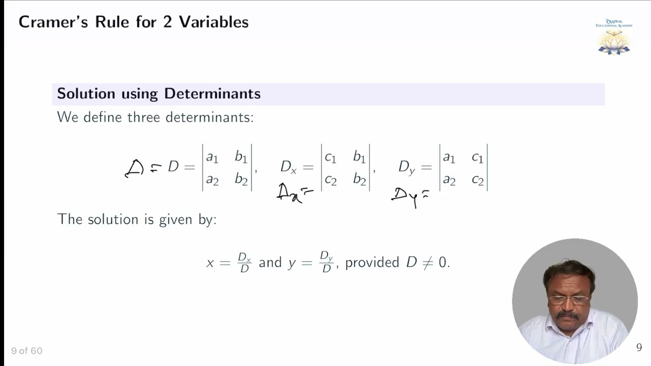 Determinants| DCET Crash Course For Karnataka students| Prajwal Educational Academy