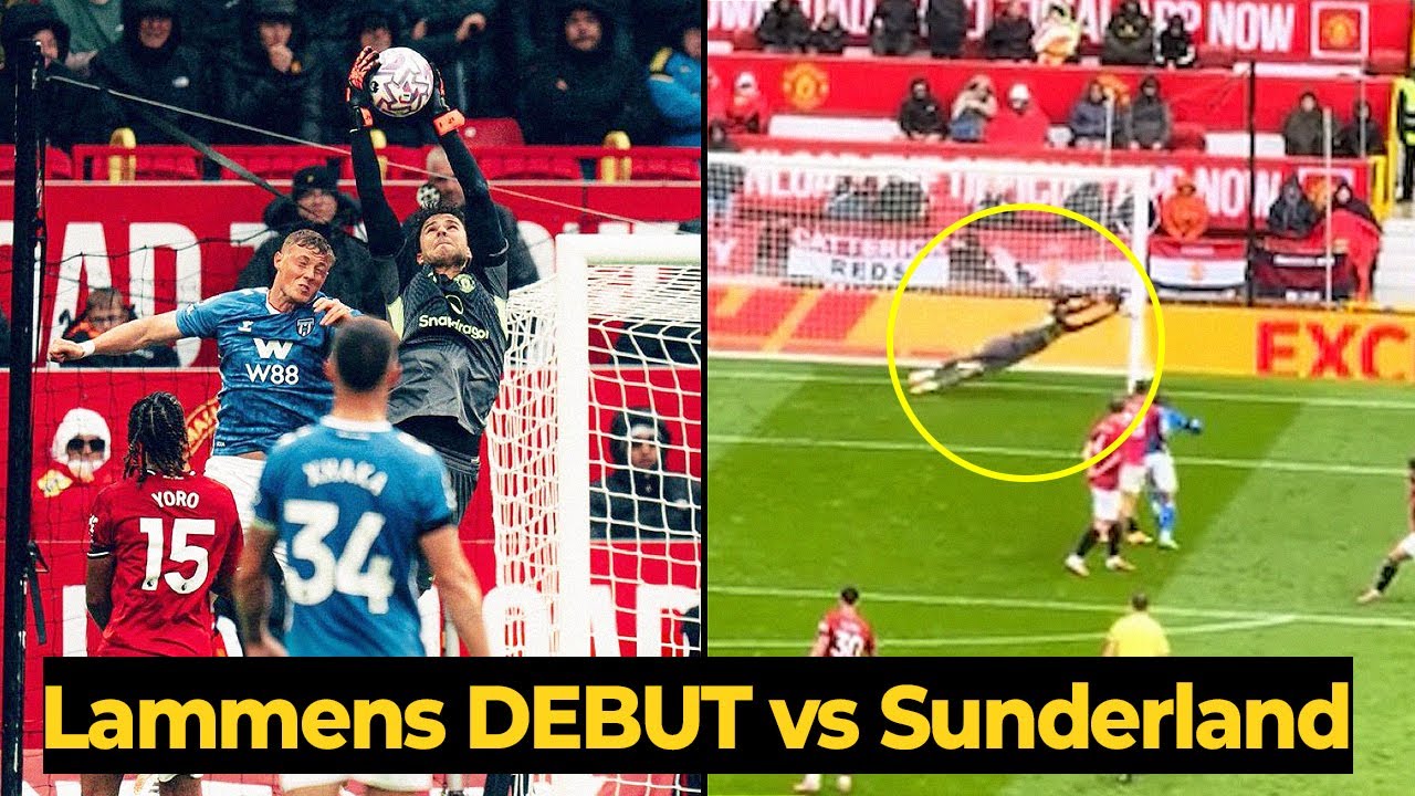 😱Senne Lammens UNREAL SAVES on his DEBUT against Sunderland | Sesko and Mason Mount GOAL