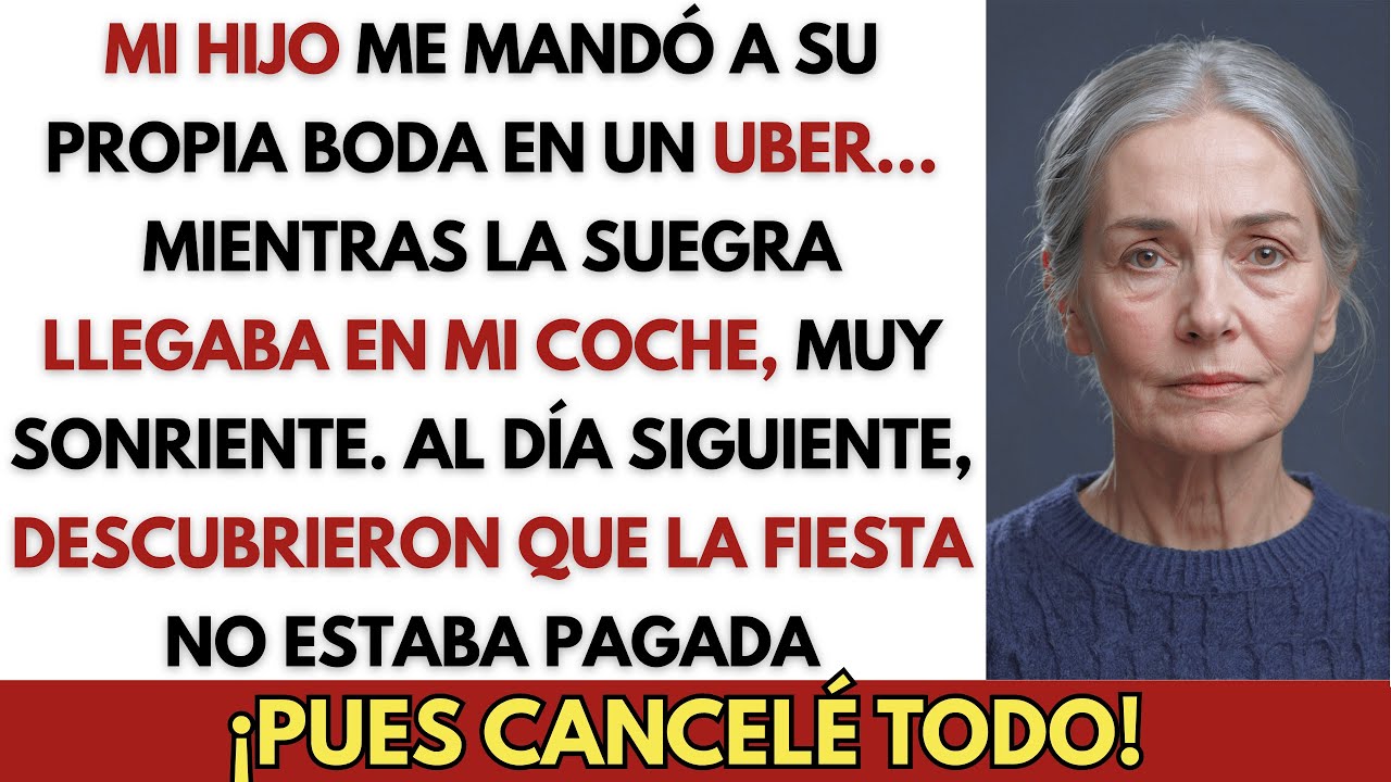 MI HIJO me mandó a la boda en un UBER… y llevó a la SUEGRA en MI COCHE, ASÍ QUE YO