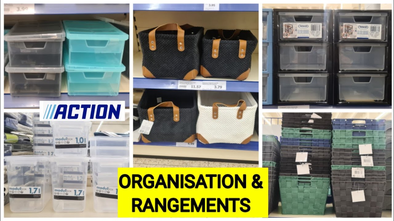ACTION🎁ORGANISATION & RANGEMENT A PETITS PRIX! #organisation #ranger #rangement  #action #ARRIVAGES