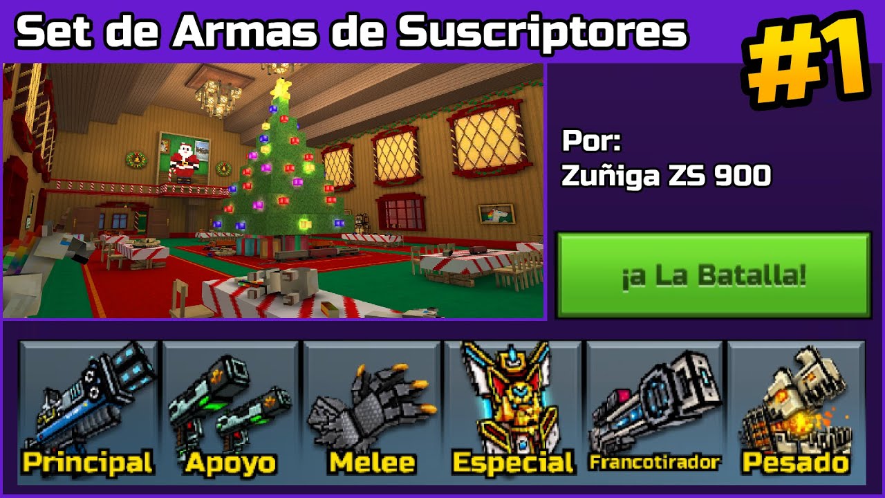 SET DE ARMAS DE SUSCRIPTORES! #1 | Zuñiga ZS 900 Feliz Cumpleaños! | Pixel Gun 3D