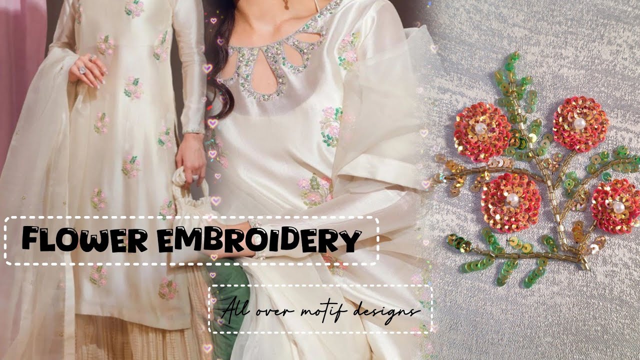 Elegant Hand Embroidery Designs for Dresses
