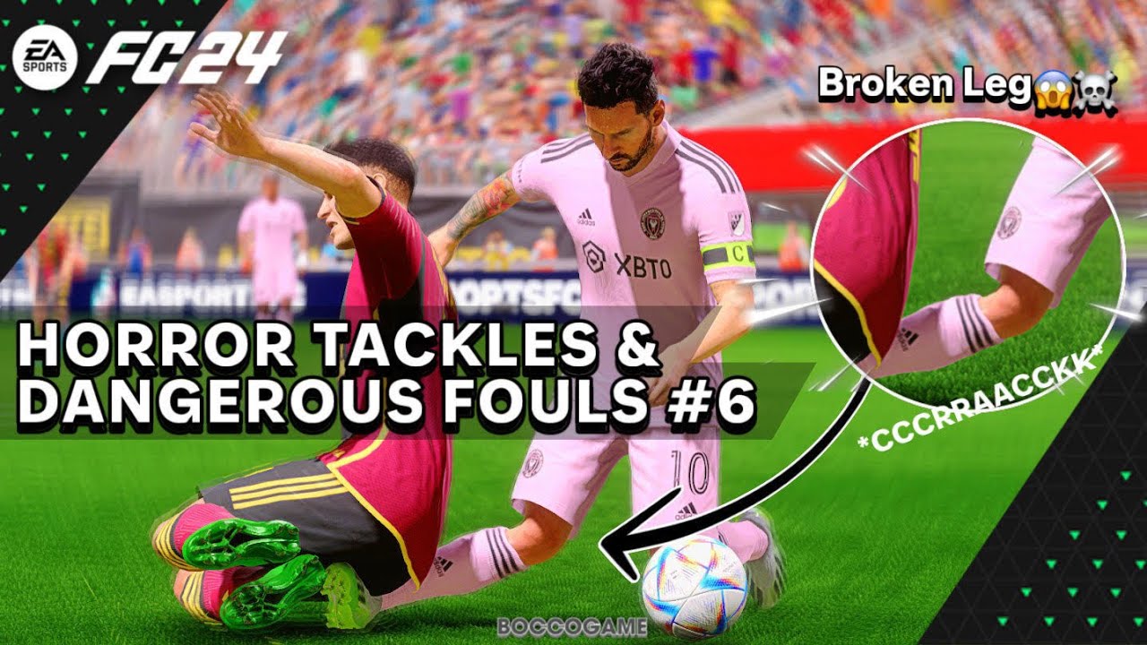 EA FC 24 - Horror Tackles & Dangerous Fouls☠️ #6 #eafc24 #fc24