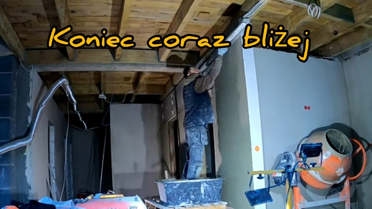 Budowa domu*303-Ciut więcej niż zawsze-trochę z tym zeszło-Tynki c.d