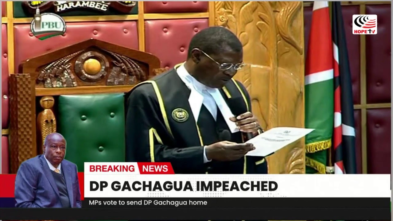 Deputy President Rigathi Gachagua Impeachment LIVE