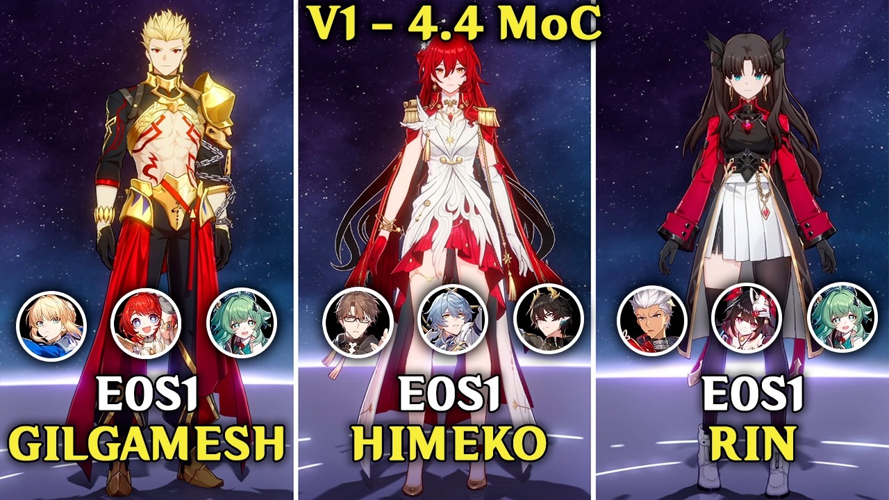 4.4 BETA IS HERE! Himeko Nova, Gilgamesh & Rin Tohsaka Gameplay Showcase vs NEW MoC | HSR
