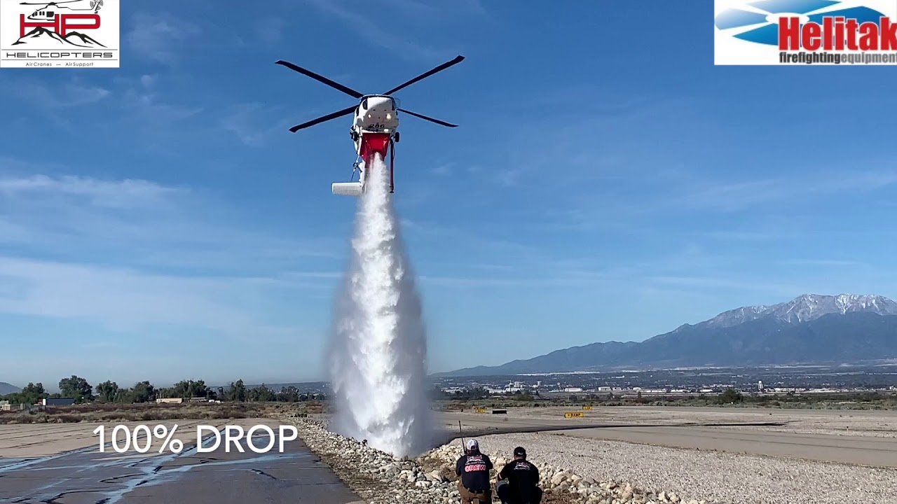 Helitak Fire Fighting Equipment FT4500 Black Hawk Fire Tank - FAA Evaluation Flight Tests