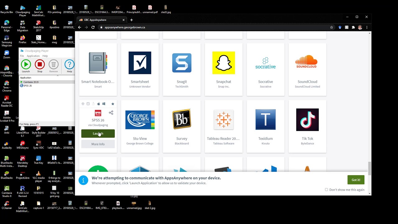 how to start spss using appsanywhere (windows version)