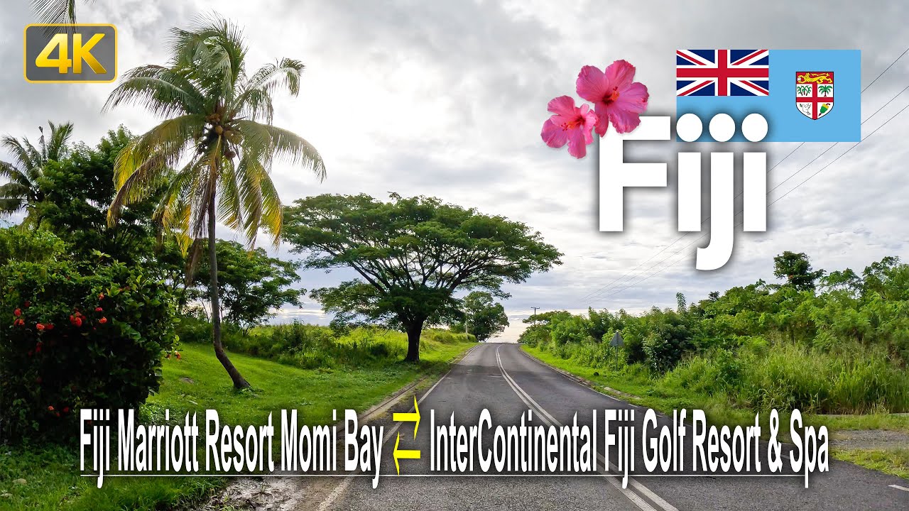 A drive from the Marriott Resort Momi Bay to the InterContinental Fiji Golf Resort & Spa and BACK