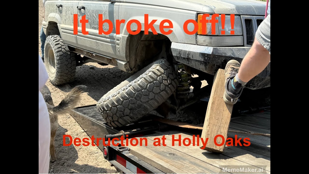 It broke off! Destruction at Holly Oaks ORV Park