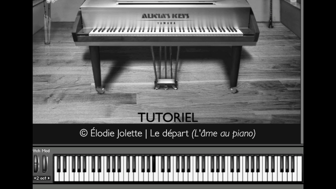 &Eacute;lodie Jolette 🎹 Le d&eacute;part [Tutoriel visuel au piano]
