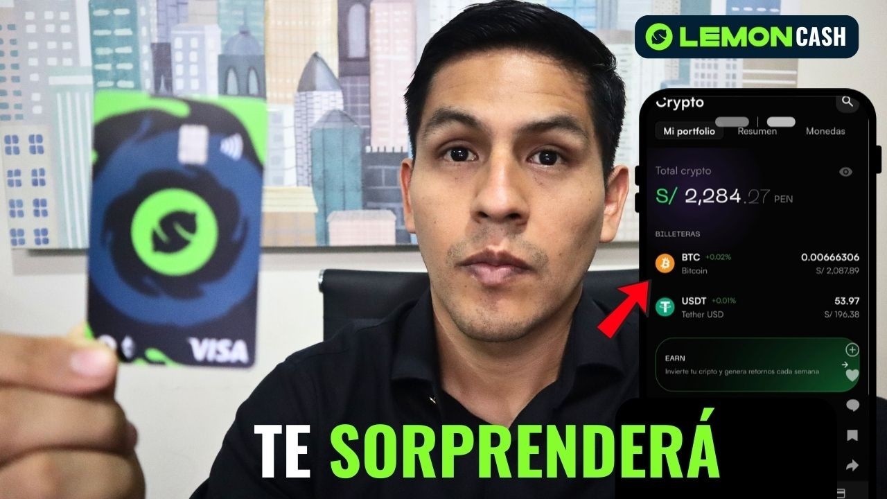 LEMON CARD Perú Tarjeta  ¿Cómo funciona? ¿Es mejor que el banco? ¿Cómo ganar Cashback en BITCOIN?