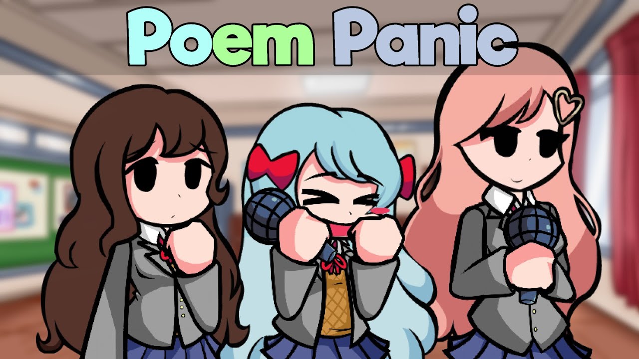Club Panic! - Poem Panic but Mia, Clementine and Chiharu sings it (FNF DDTO cover)