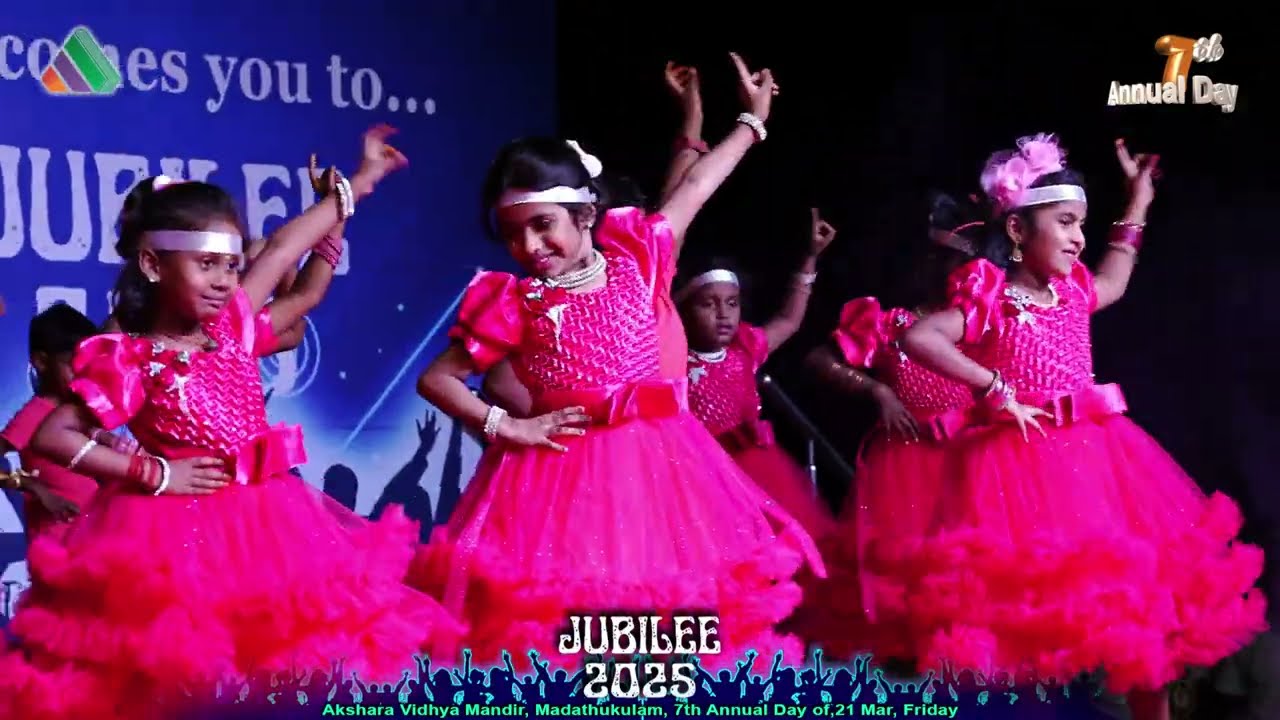 CHIKKU BUKKU DANCE OF 7th ANNUAL DAY CELEBRATION IN AKSHARA VIDHYA MANDIR MADATHUKULAM ON 21-03-2025