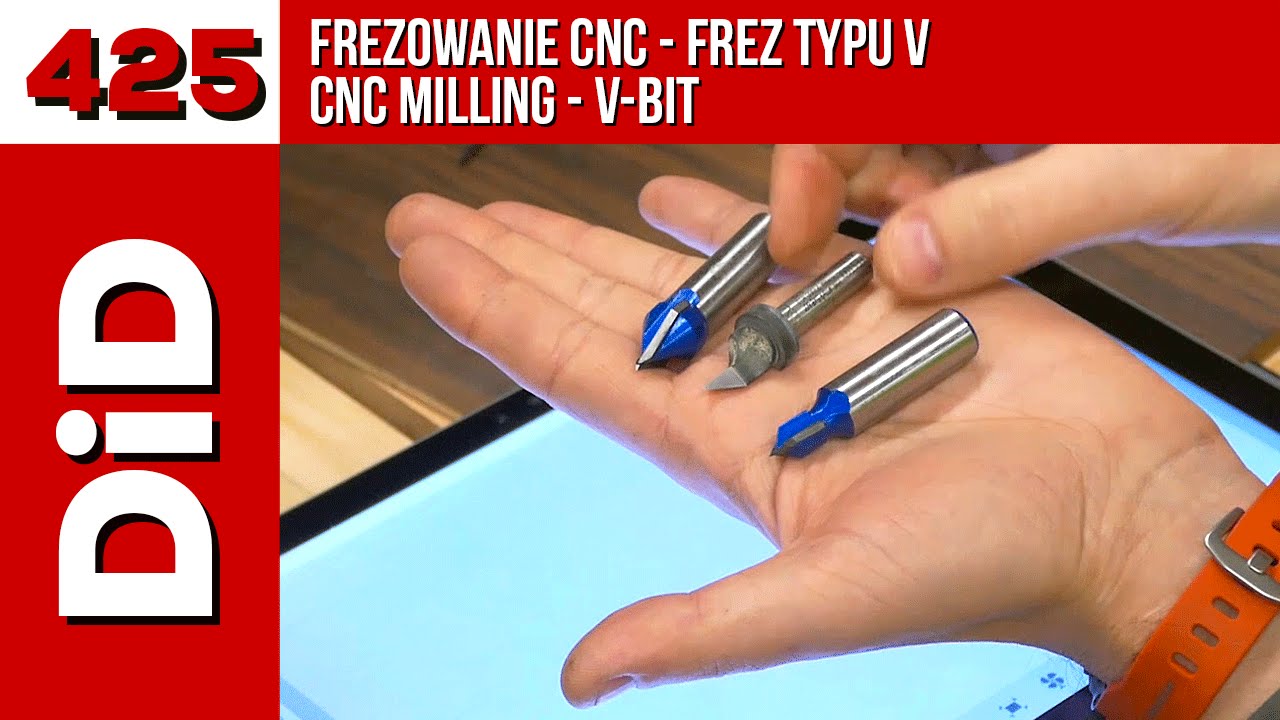 425. Frezowanie CNC frezem typu V / CNC milling V-bit