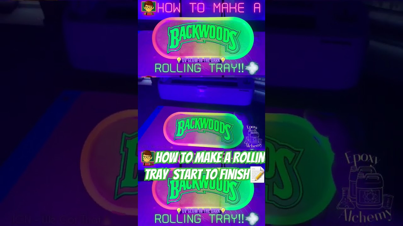 How To Make A Rolling Tray Start To Finish👨&zwj;🏫📝#rollingtray #epoxyresinart  #cricutmade #tutorial