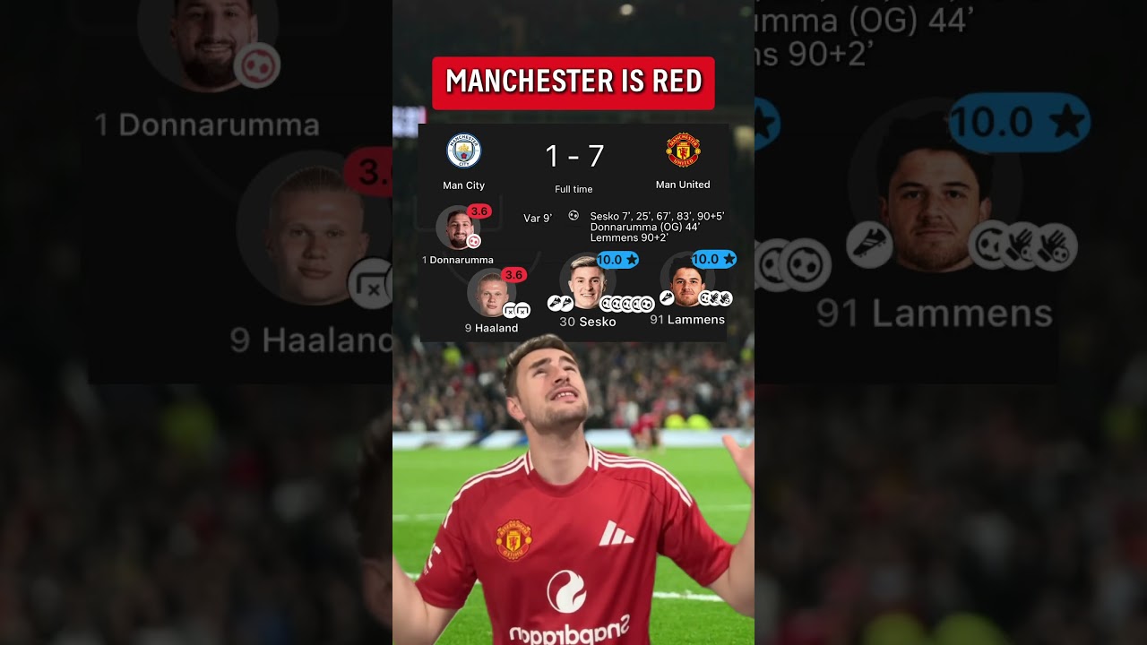 MAN UNITED WILL END MAN CITY&rsquo;S SEASON - HAALAND STINKER INCOMING💀😭