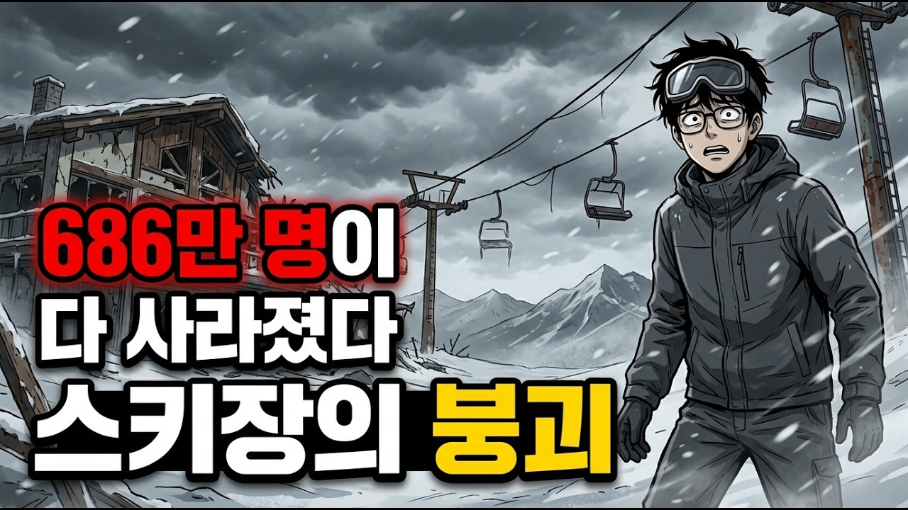대한민국 스키장 산업의 차가운 몰락 | 686만 명이 사라지고 있다.