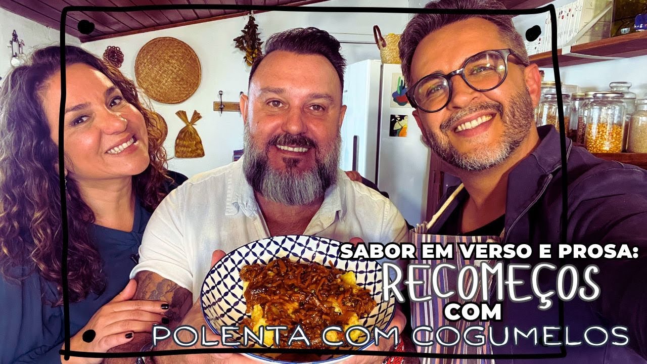 RECOMEÇOS COM ACOMPANHAMENTO DE UMA DELICIOSA RECEITA DE POLENTA COM RAGÚ DE COGUMELOS