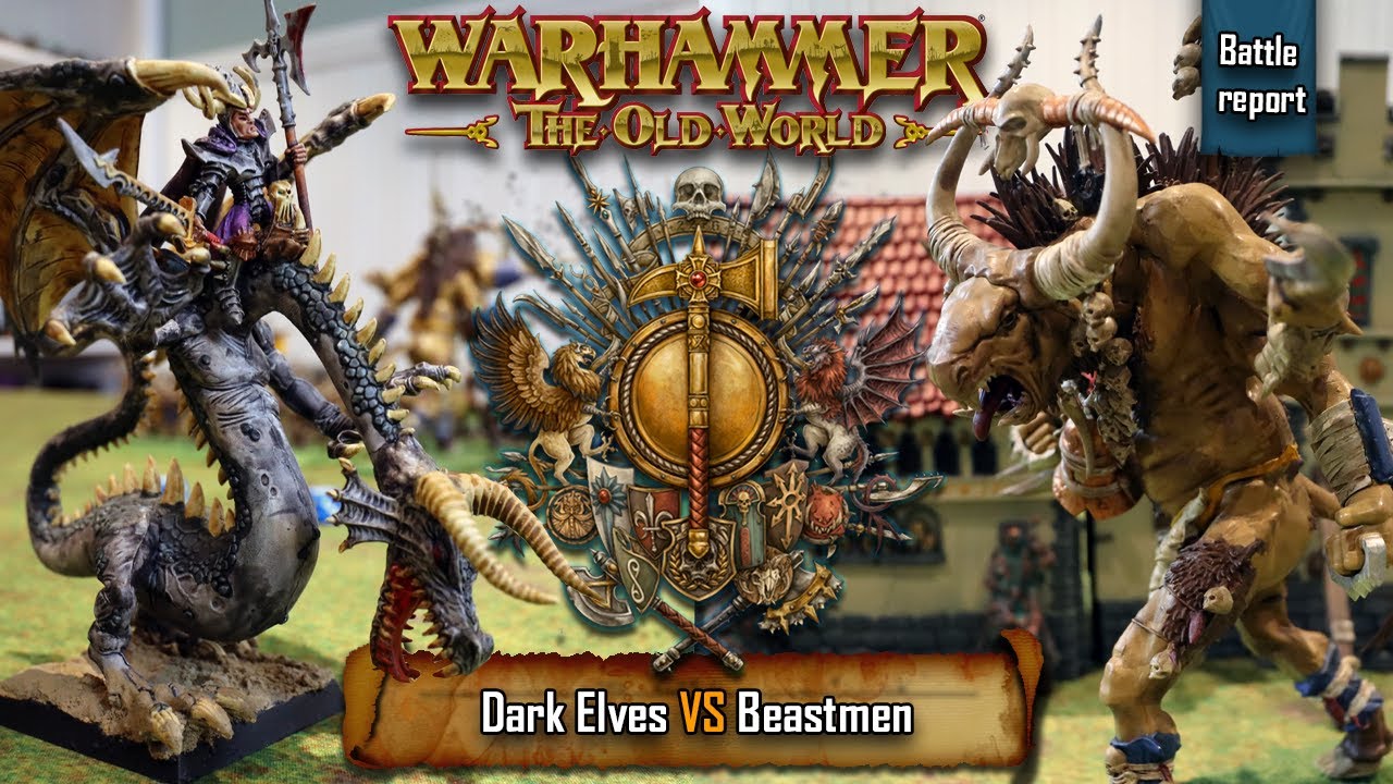 Warhammer The Old World | Dark Elves vs Beastmen Brayherds | BR#03