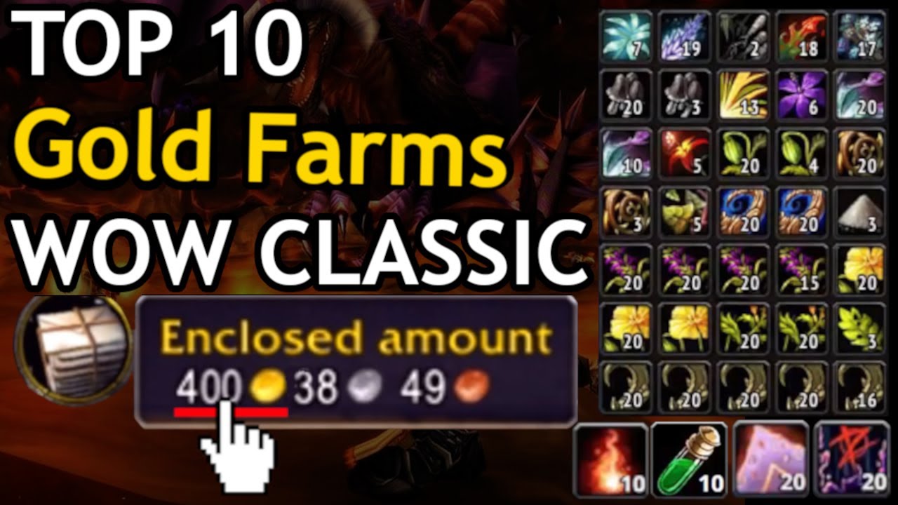 TOP 10 BEST Solo Gold Farms in Classic WoW!👀 EXPLAINED IN UNDER 2 MINUTES [2026]