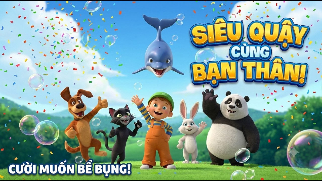 5 Cute Animals Kids Love: Dog, Cat, Bunny Song! | 5 Loài Động Vật Đáng Yêu Dành Cho Bé