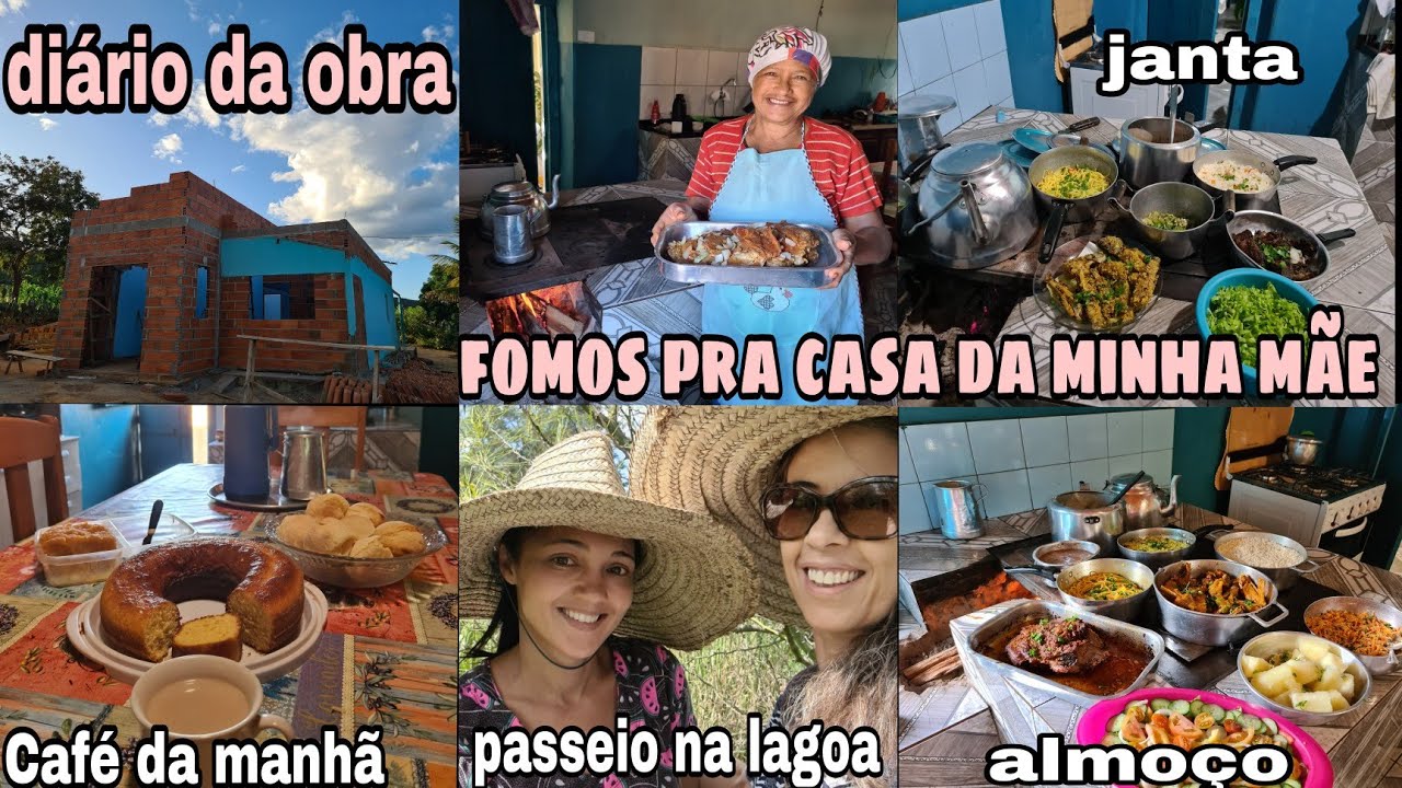 DIÁRIO DA OBRA/COMO ESTÁ FICANDO A REFORMA/ FOMOS PRA CASA DA MINHA MÃE /TEVE JANTAR/ CAFÉ E ALMOÇO