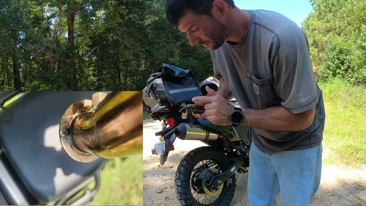 Delkelvic X Oval KLR650 air injection system mod