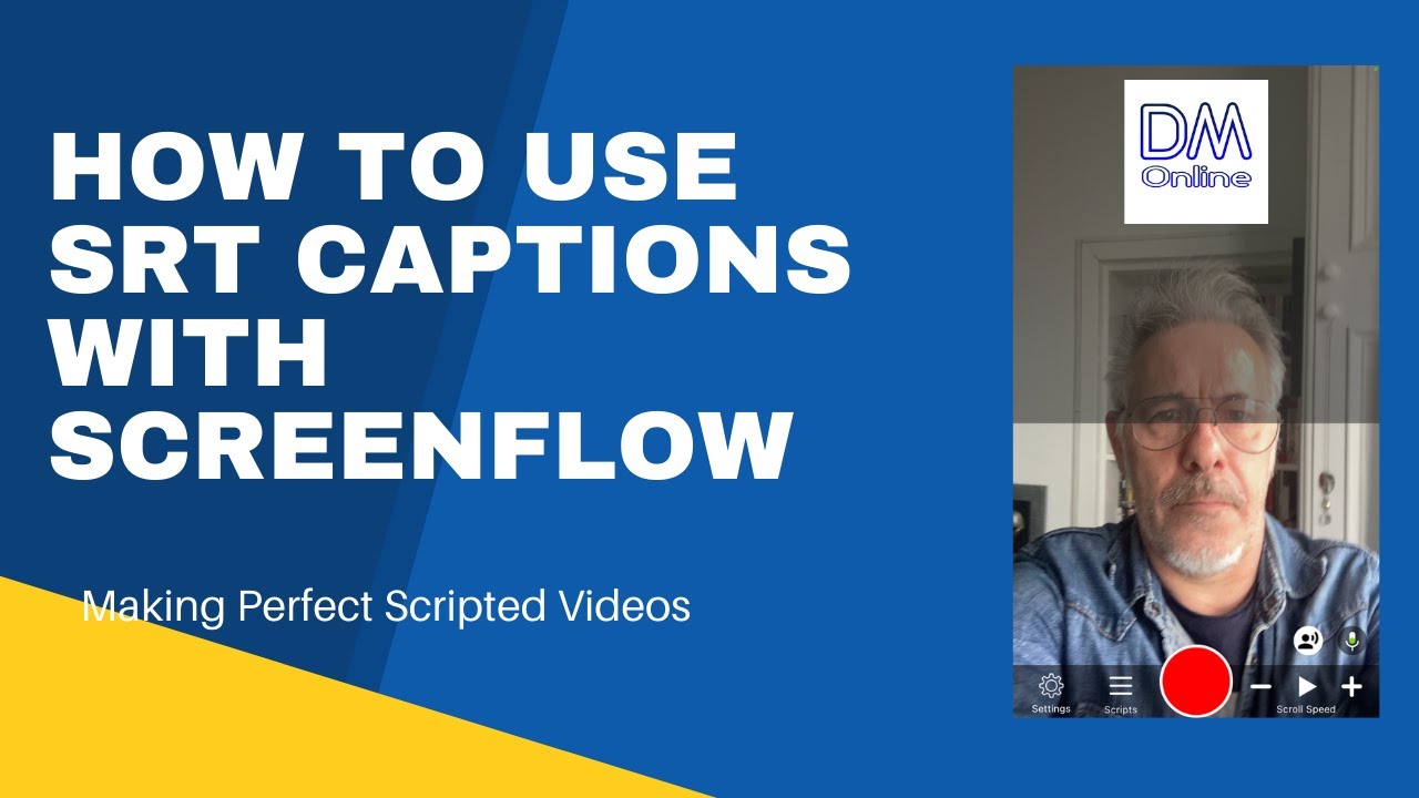 How to use srt captions in Screenflow