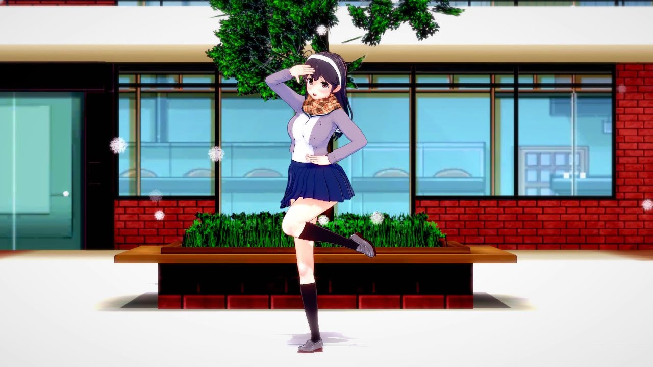【MMD】※固定カメラ Ver※  艦これ 潮ちゃんの『好き！雪！本気マジック』 1080p [KKVMD]