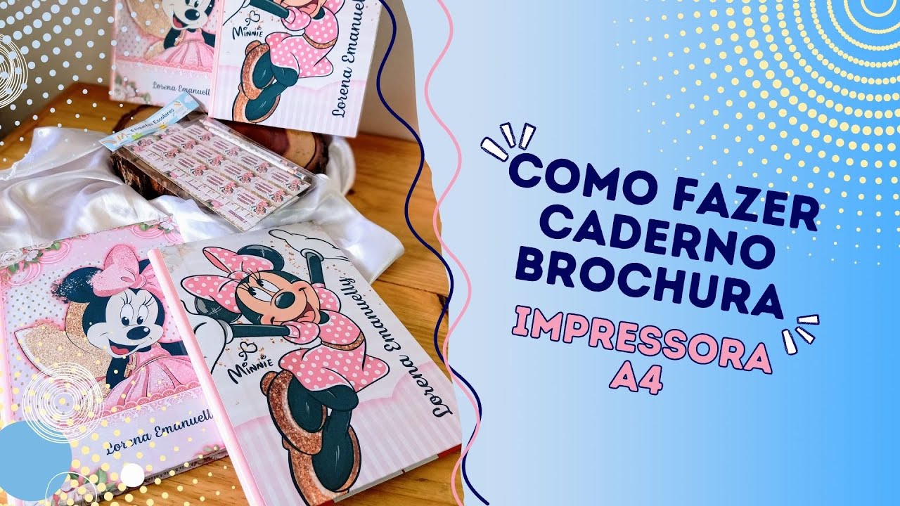 COMO FAZER CADERNO BROCHURA PERSONALIZADO? CADERNO PERSONALIZADO #voltaasaulas