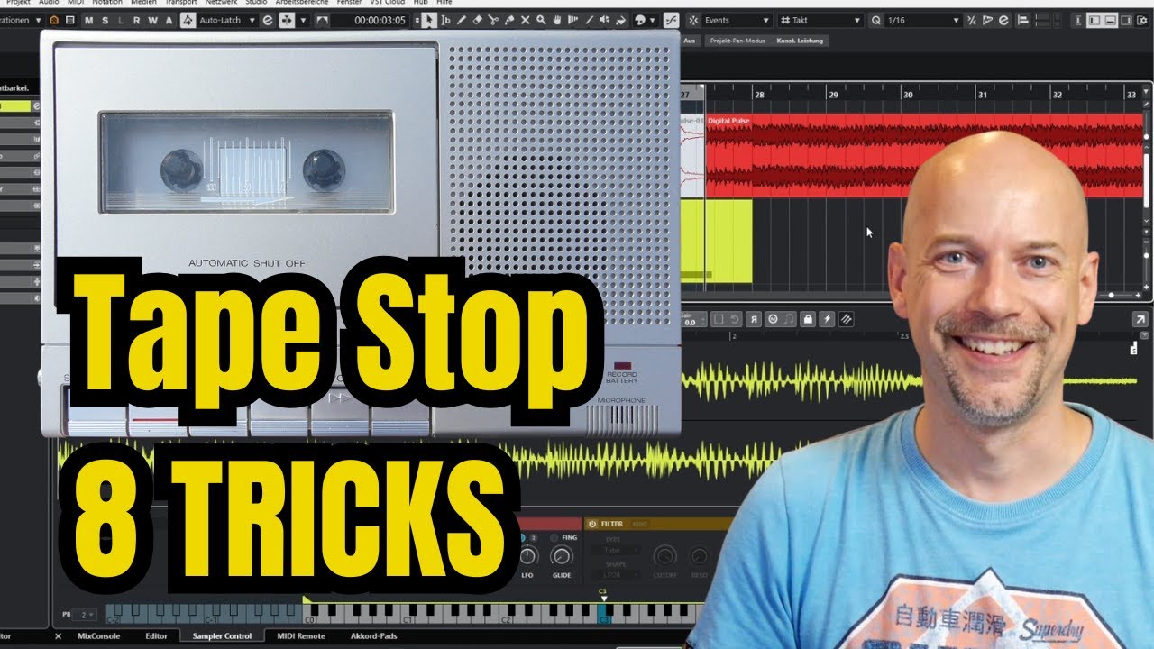 Cubase Tape Stop Effect: You need to know these 8 tricks!