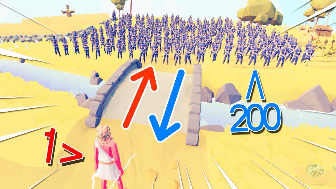 200 მებრძოლი VS 1 ზევსი!! (TABS)
