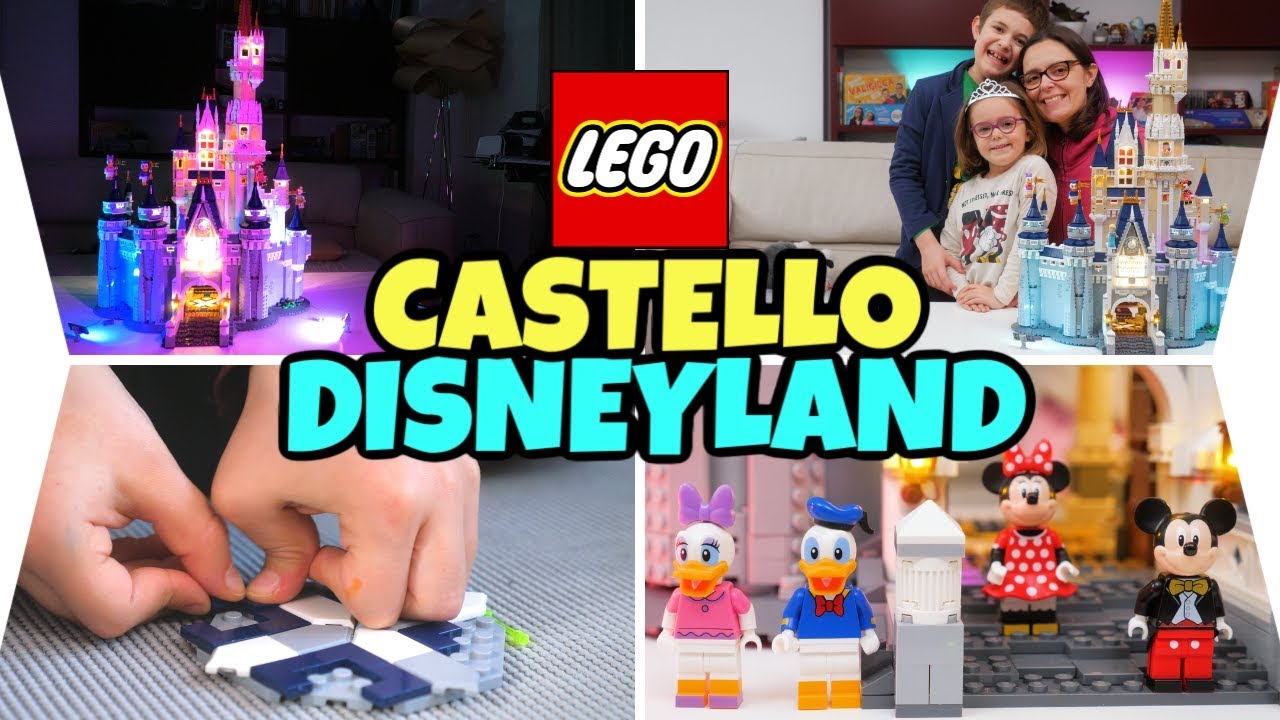 COSTRUIAMO IL CASTELLO DI DISNEYLAND LEGO tutti insieme Famiglia GBR