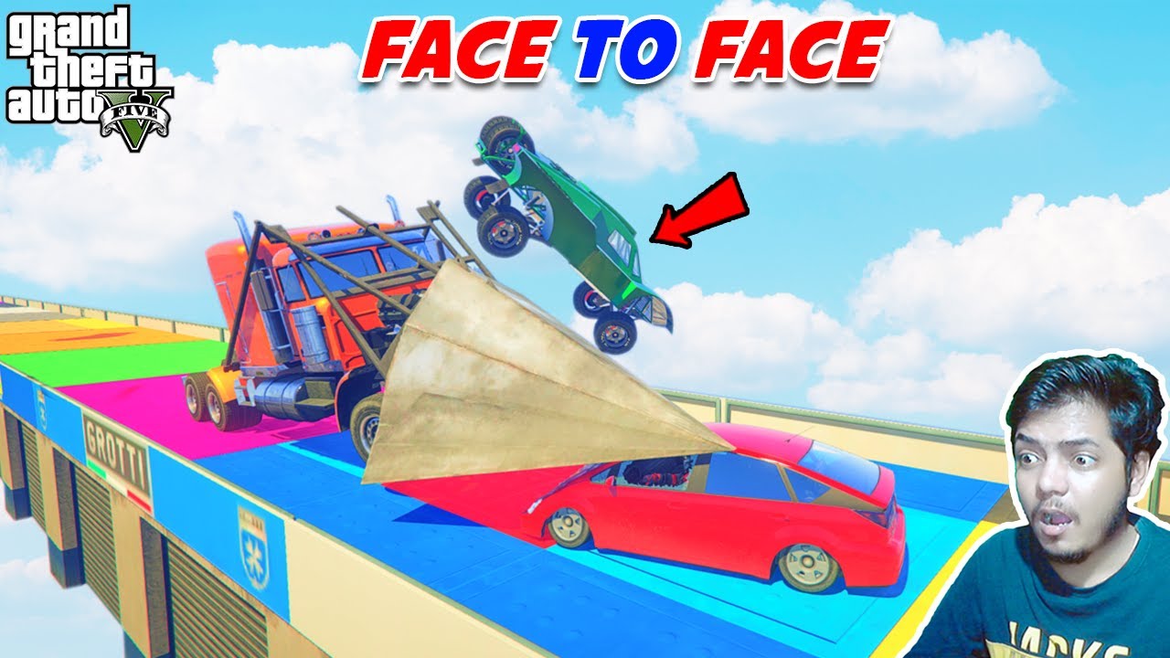 Cars VS Cars 97.009% People Uninstall Game After This Face To Face Race in GTA 5