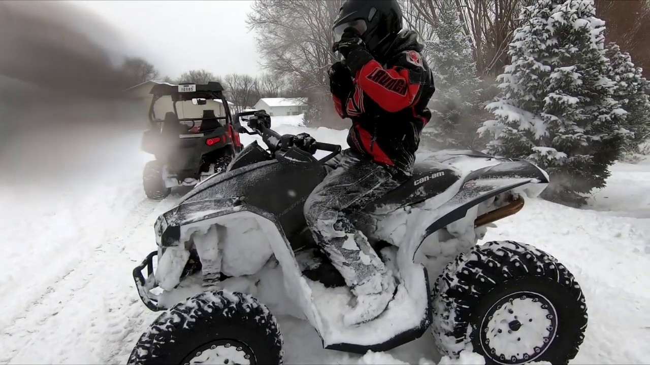 2019 Can am Renegade 1000r Snow Control!